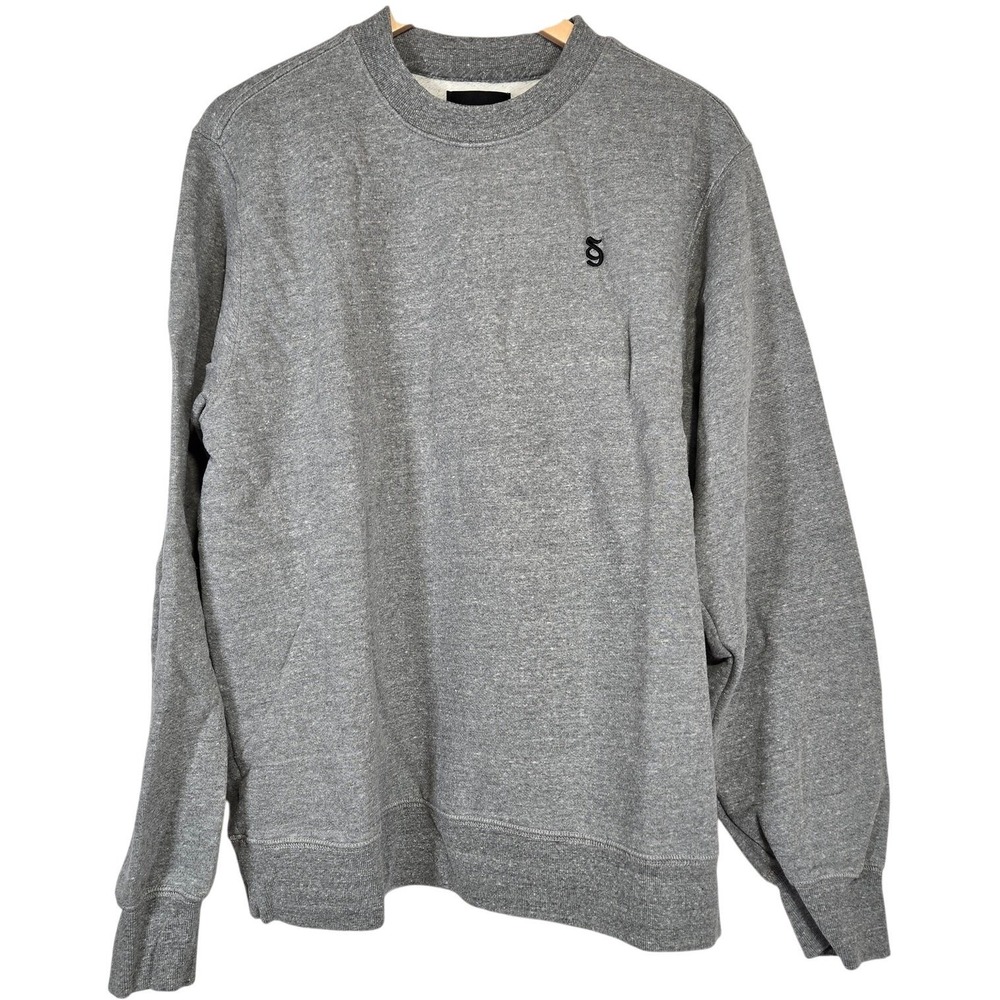 Spiritual Gangster SG Monogram Classic Crew Sweatshirt‎ Gray Size M NWT